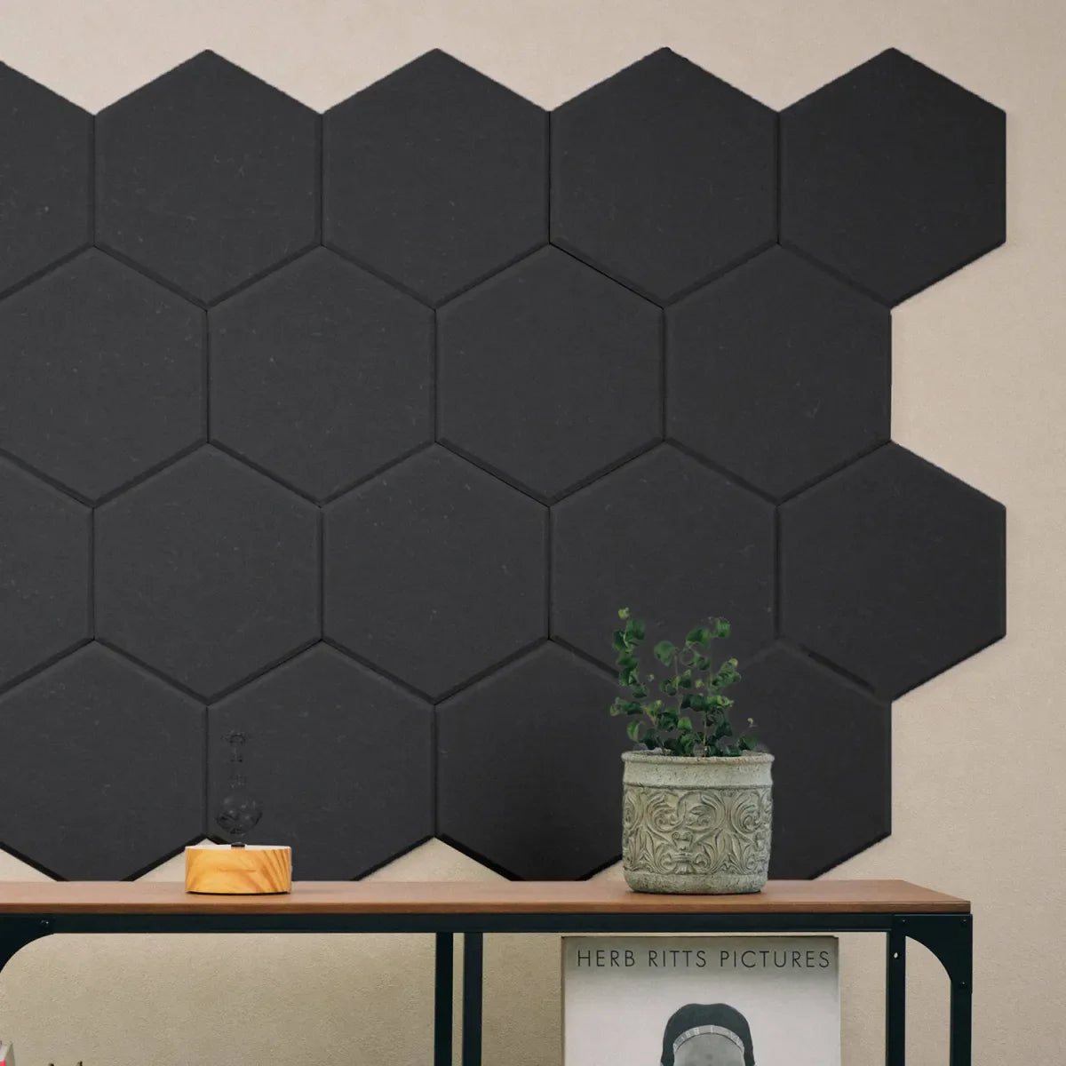 吸音パネル 「hisoka」厚さ9mm 虫ピン付属 12枚セット