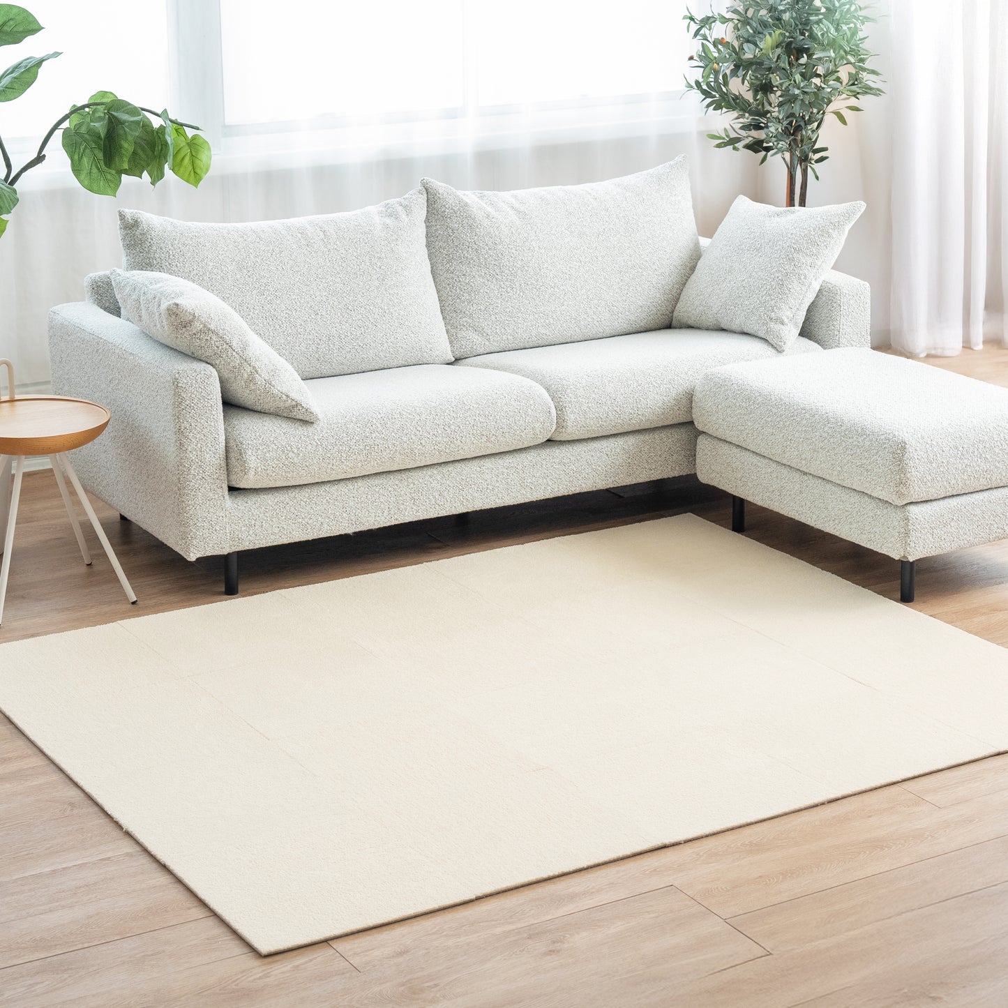 日本製 防音タイル カーペット「Fuwra」床衝撃音低減ΔLL(I)-5 40×40cm 厚み10mm 10枚セット