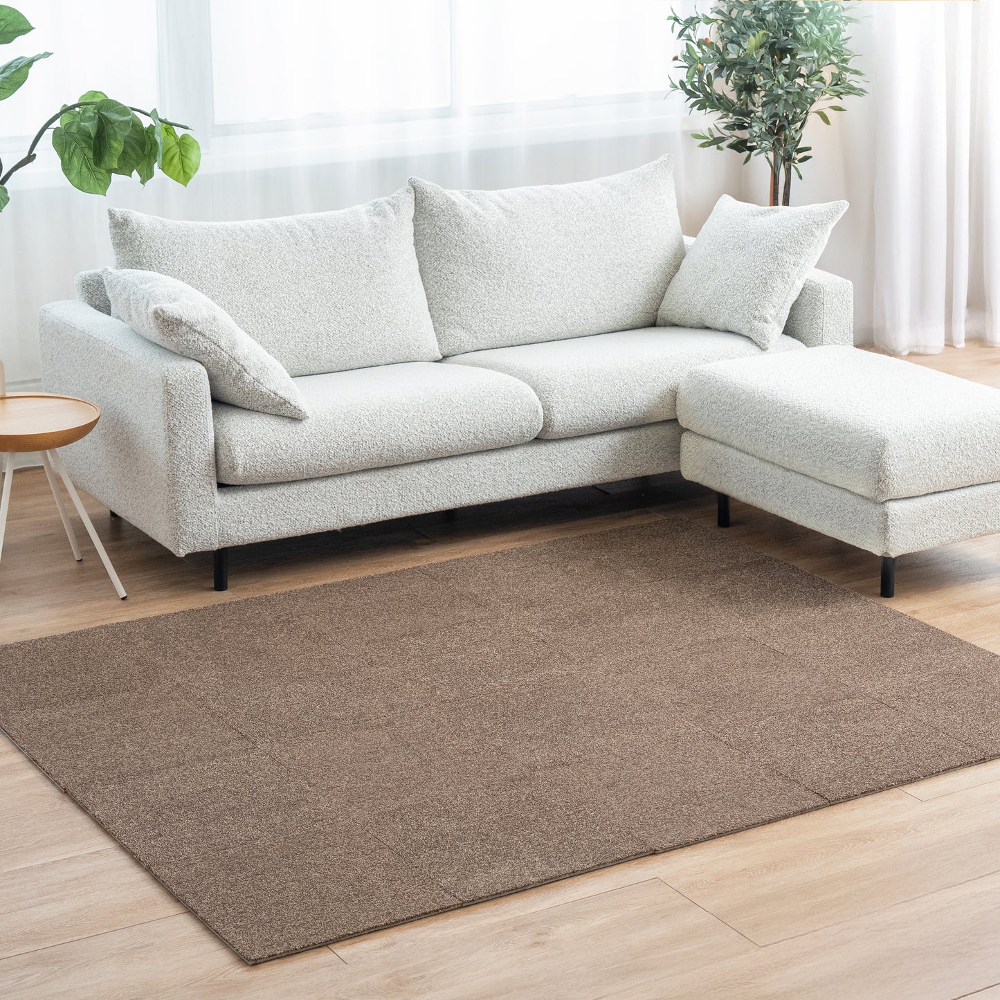 日本製 防音タイル カーペット「Fuwra」床衝撃音低減ΔLL(I)-5 40×40cm 厚み10mm 10枚セット