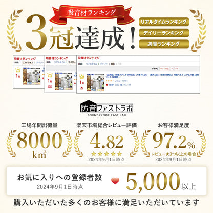 吸音パネル 「hisoka」スクエア型 ヘキサゴン型 厚さ9mm 虫ピン付属 12枚セット