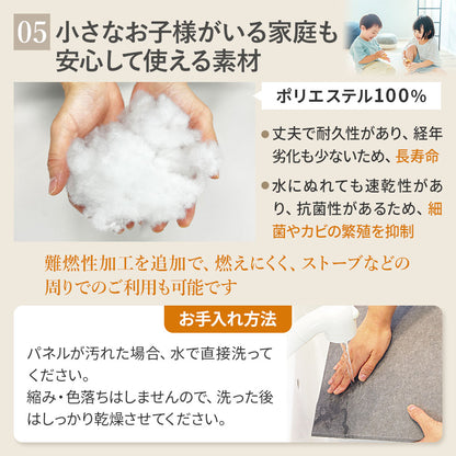 吸音パネル 「hisoka」スクエア型 ヘキサゴン型 厚さ9mm 虫ピン付属 12枚セット