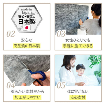 防音ファストラボ】日本製遮音シート「saegiri」30cm×30cm 1.2mm厚 面 